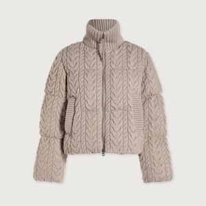 Varley Women's Reggie Cable Knit Puffer